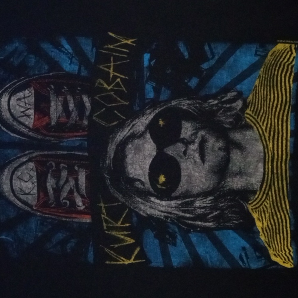 Kurt Cobain graphic tee shirt
